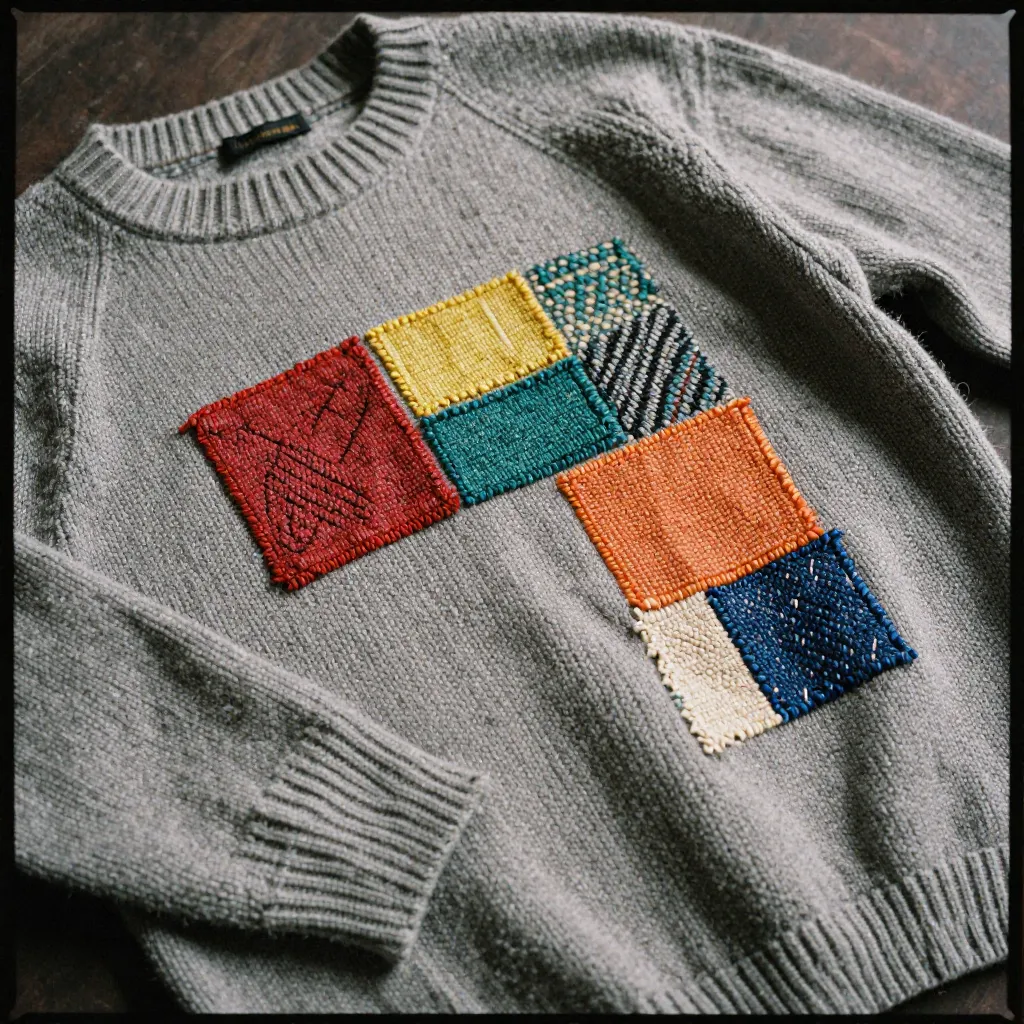 Vintage ulltröja reparation